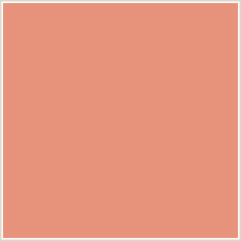 E7937C Hex Color Image (APRICOT, RED ORANGE)