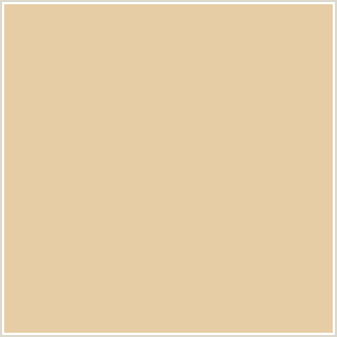 E7CDA6 Hex Color Image (CASHMERE, ORANGE, TAN)