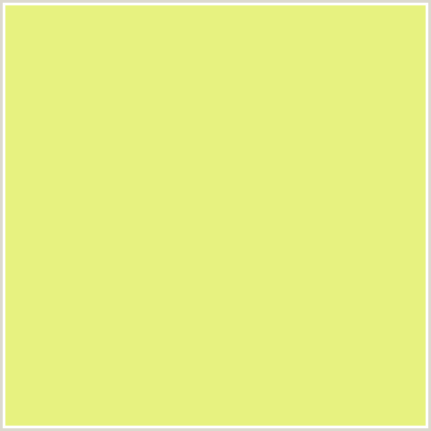 E7F280 Hex Color Image (MANZ, YELLOW GREEN)