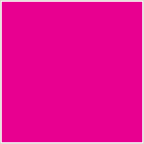 E80090 Hex Color Image (DEEP PINK, FUCHSIA, FUSCHIA, HOLLYWOOD CERISE, HOT PINK, MAGENTA)