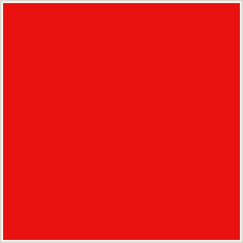 E8110F Hex Color Image (CRIMSON, RED)