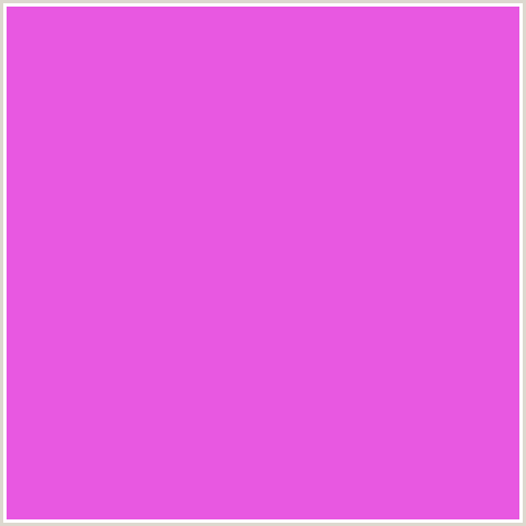 E858E1 Hex Color Image (DEEP PINK, FUCHSIA, FUSCHIA, HOT PINK, LAVENDER MAGENTA, MAGENTA)