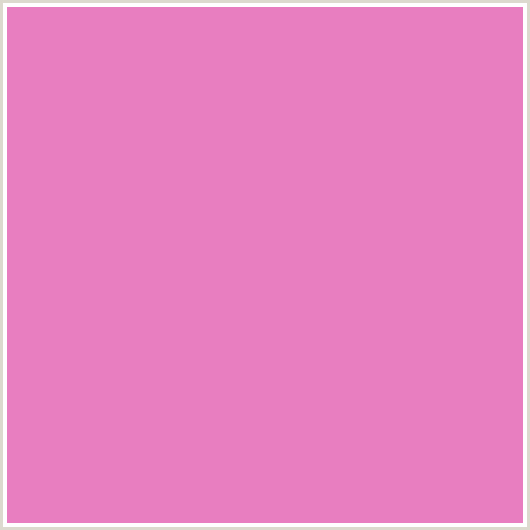 E87EC0 Hex Color Image (CARISSMA, DEEP PINK, FUCHSIA, FUSCHIA, HOT PINK, MAGENTA)