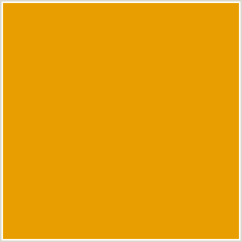 E89E00 Hex Color Image (ORANGE PEEL, YELLOW ORANGE)