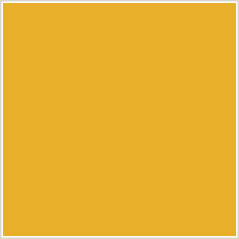 E8AF2A Hex Color Image (FUEL YELLOW, YELLOW ORANGE)