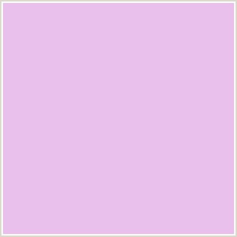 E8C0EB Hex Color Image (DEEP PINK, FRENCH LILAC, FUCHSIA, FUSCHIA, HOT PINK, MAGENTA)