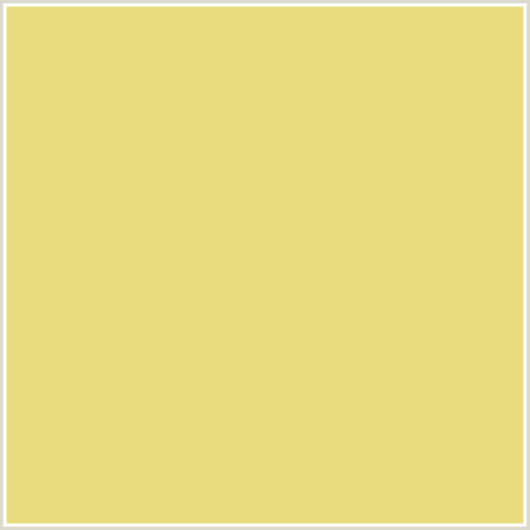 E8DC7F Hex Color Image (WILD RICE, YELLOW)