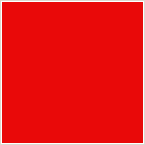 E90909 Hex Color Image (RED)