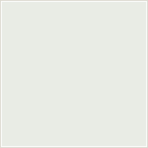 E9ECE5 Hex Color Image (GREEN WHITE, GREEN YELLOW)