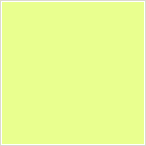 E9FF8F Hex Color Image (GREEN YELLOW, JONQUIL)
