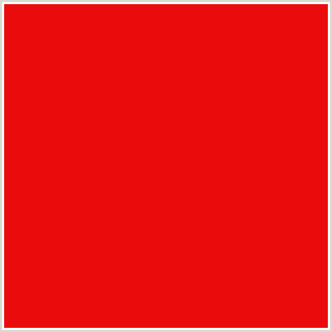 EA0C0C Hex Color Image (RED)