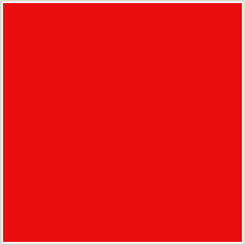 EA0E0E Hex Color Image (RED)