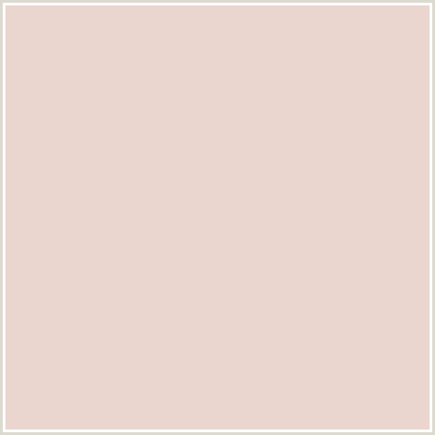 EAD5CF Hex Color Image (OYSTER PINK, RED ORANGE)