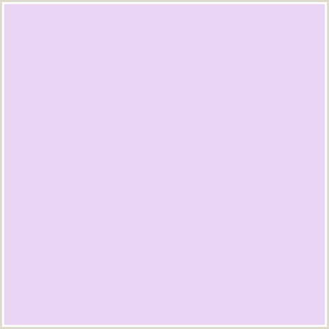 EAD5F5 Hex Color Image (FRENCH LILAC, VIOLET BLUE)