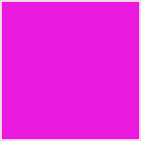 EB18DD Hex Color Image (DEEP PINK, FUCHSIA, FUSCHIA, HOT PINK, MAGENTA, SHOCKING PINK)