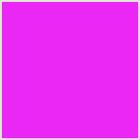 EB27F5 Hex Color Image (DEEP PINK, FUCHSIA, FUSCHIA, HELIOTROPE, HOT PINK, MAGENTA)