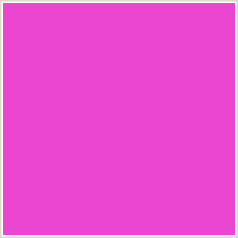 EB46D2 Hex Color Image (DEEP PINK, FUCHSIA, FUSCHIA, HOT PINK, MAGENTA)