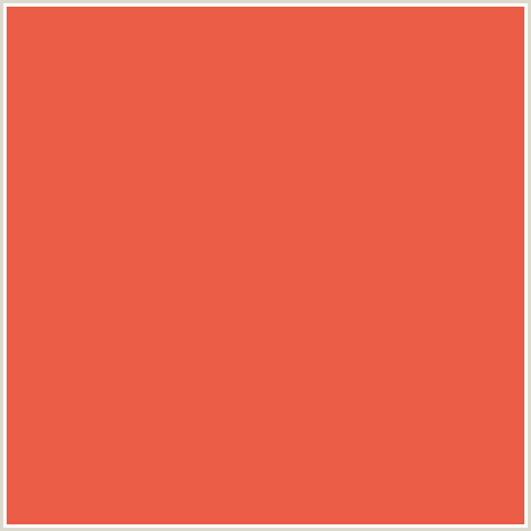 EB5C46 Hex Color Image (BURNT SIENNA, RED)