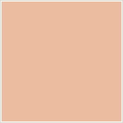 EBBDA3 Hex Color Image (DESERT SAND, ORANGE RED, PEACH)
