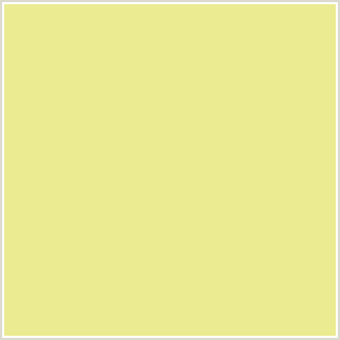 EBEB91 Hex Color Image (PRIMROSE, YELLOW GREEN)