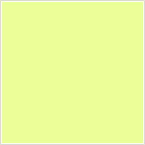 EBFF99 Hex Color Image (GREEN YELLOW, JONQUIL)