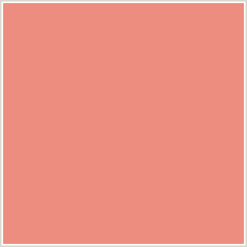 EC8D7F Hex Color Image (APRICOT, RED, SALMON)