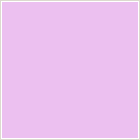 ECC0F0 Hex Color Image (DEEP PINK, FRENCH LILAC, FUCHSIA, FUSCHIA, HOT PINK, MAGENTA)