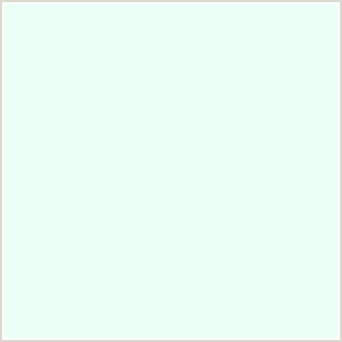 ECFFF7 Hex Color Image (CLEAR DAY, GREEN BLUE, MINT)