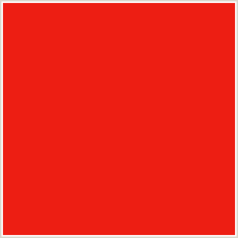 ED1E13 Hex Color Image (ALIZARIN CRIMSON, RED)