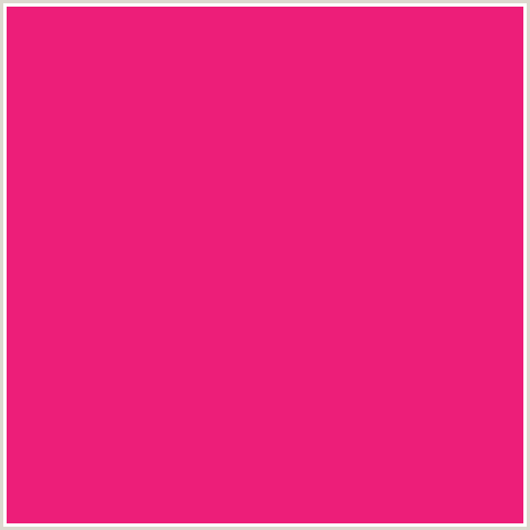 ED1E79 Hex Color Image (DEEP PINK, FUCHSIA, FUSCHIA, HOT PINK, MAGENTA, RAZZMATAZZ)