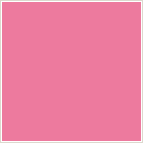 ED7A9E Hex Color Image (CARISSMA, RED, SALMON)