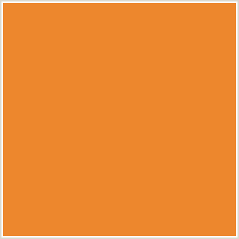 ED872D Hex Color Image (CARROT ORANGE, ORANGE RED)