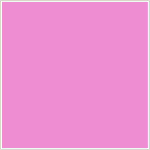 ED8CD0 Hex Color Image (DEEP PINK, FUCHSIA, FUSCHIA, HOT PINK, LAVENDER MAGENTA, MAGENTA)