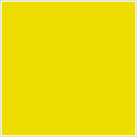 EDDD00 Hex Color Image (TURBO, YELLOW)