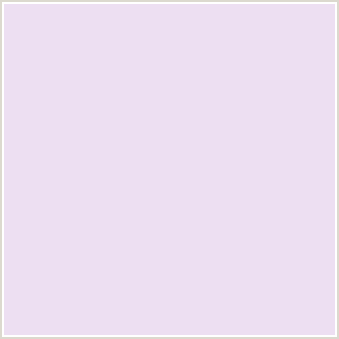 EDDFF2 Hex Color Image (LAVENDAR, PURPLE, SNUFF, VIOLET)