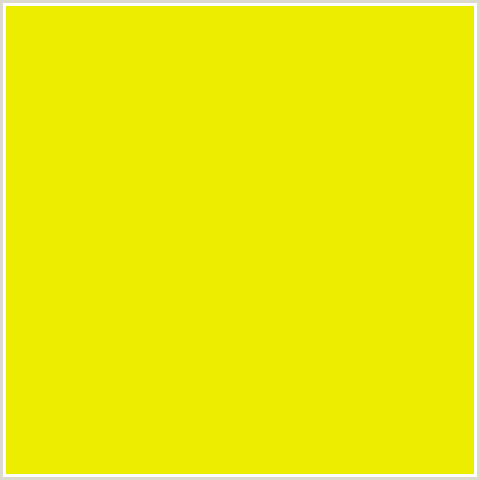 EDED00 Hex Color Image (TURBO, YELLOW GREEN)