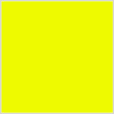 EDFA00 Hex Color Image (CHARTREUSE YELLOW, YELLOW GREEN)