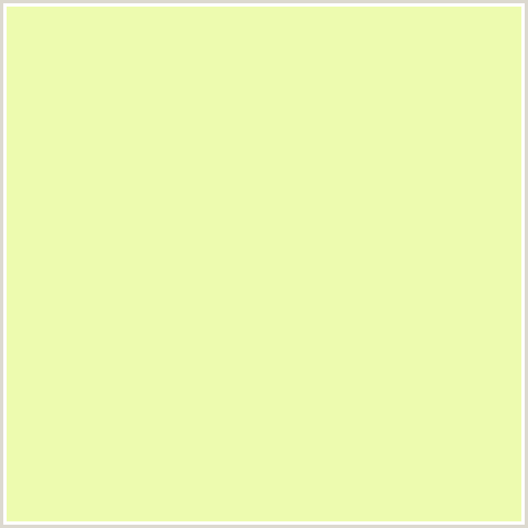 EDFBAF Hex Color Image (DROVER, GREEN YELLOW)