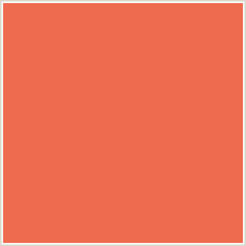 EE6A50 Hex Color Image (BURNT SIENNA, RED ORANGE)