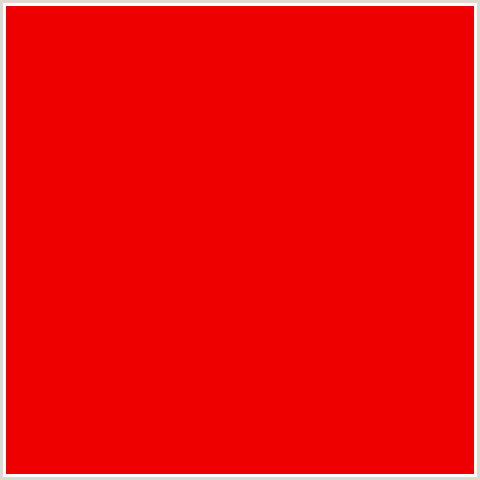EF0000 Hex Color Image (RED)