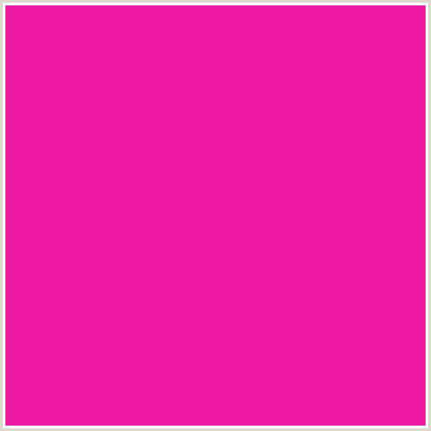 EF1AA3 Hex Color Image (DEEP PINK, FUCHSIA, FUSCHIA, HOT PINK, MAGENTA, SHOCKING PINK)