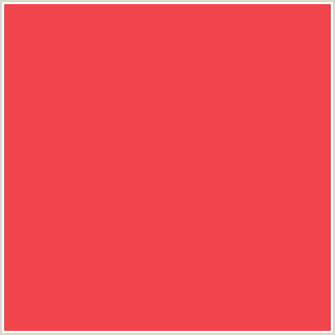 EF474C Hex Color Image (FLAMINGO, RED)