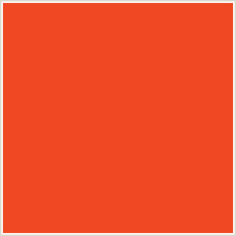 EF4823 Hex Color Image (POMEGRANATE, RED ORANGE)