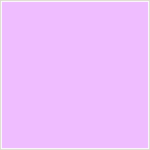 EFBDFF Hex Color Image (LAVENDAR, MAUVE, PURPLE, VIOLET)