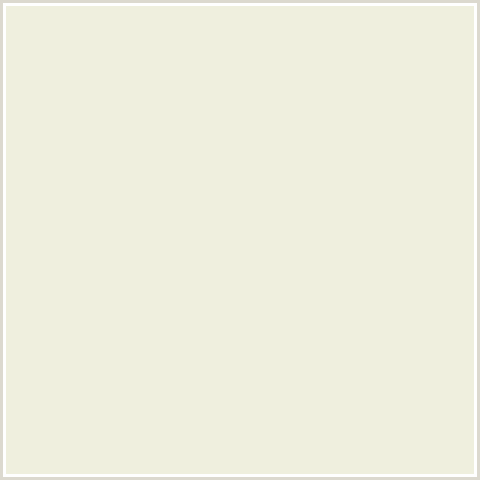 EFEFDE Hex Color Image (WHITE ROCK, YELLOW GREEN)
