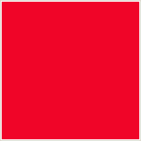 F00528 Hex Color Image (RED, TORCH RED)