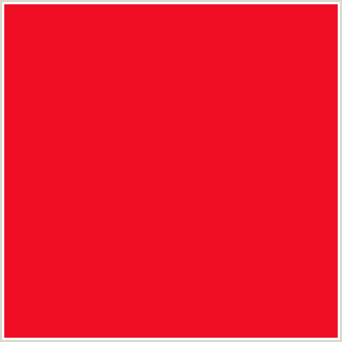 F00E25 Hex Color Image (RED, RED RIBBON)