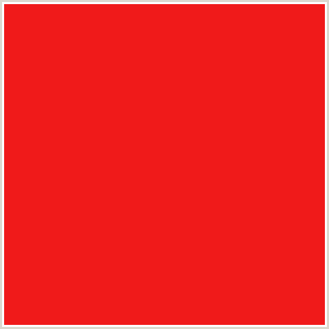 F01A1A Hex Color Image (RED, RED RIBBON)