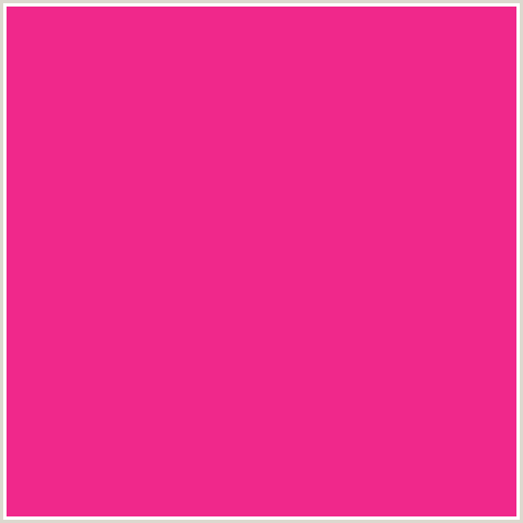 F0288B Hex Color Image (DEEP PINK, FUCHSIA, FUSCHIA, HOT PINK, MAGENTA, VIOLET RED)