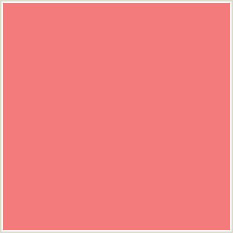 F07B7A Hex Color Image (FROLY, RED, SALMON)